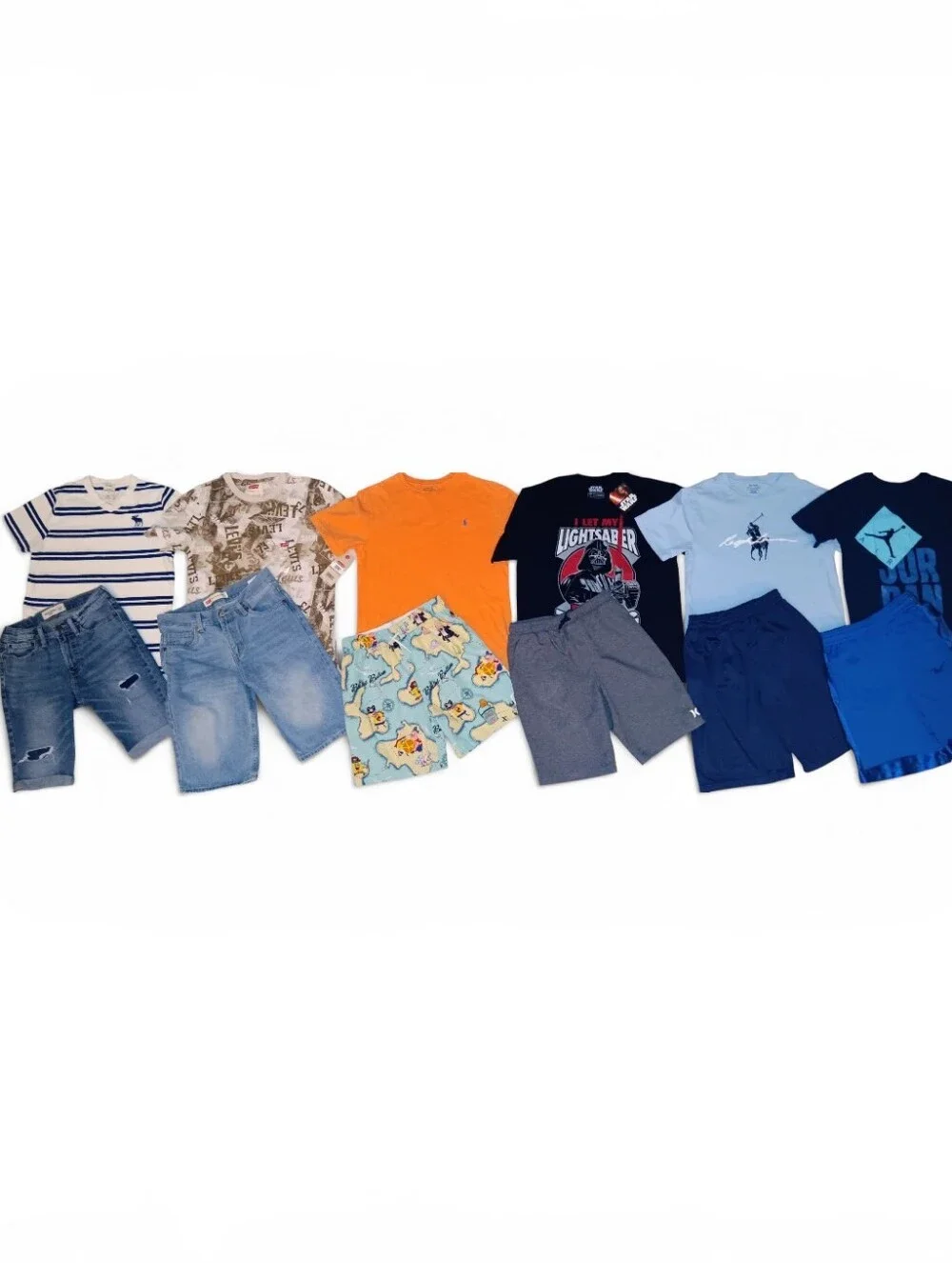 BOYS SIZE 14 NIKE, RALPH LAUREN & LEVIS TOPS & SHORTS CLOTHING BUNDLE NEW! - Picture 2 of 8